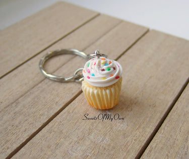 White Cupcake - Necklace/Charm/Keychain - MTO